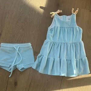 Light Blue Ruffle Dress and Shorts Set Love & Grow size 5
